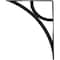 Ekena Millwork Galveston Wrought Iron Bracket, (Single center brace), Antiqued Pewter 1 1/2"W x 12"D x 15"H BKTM01X12X15SGLAPW - alternate 4